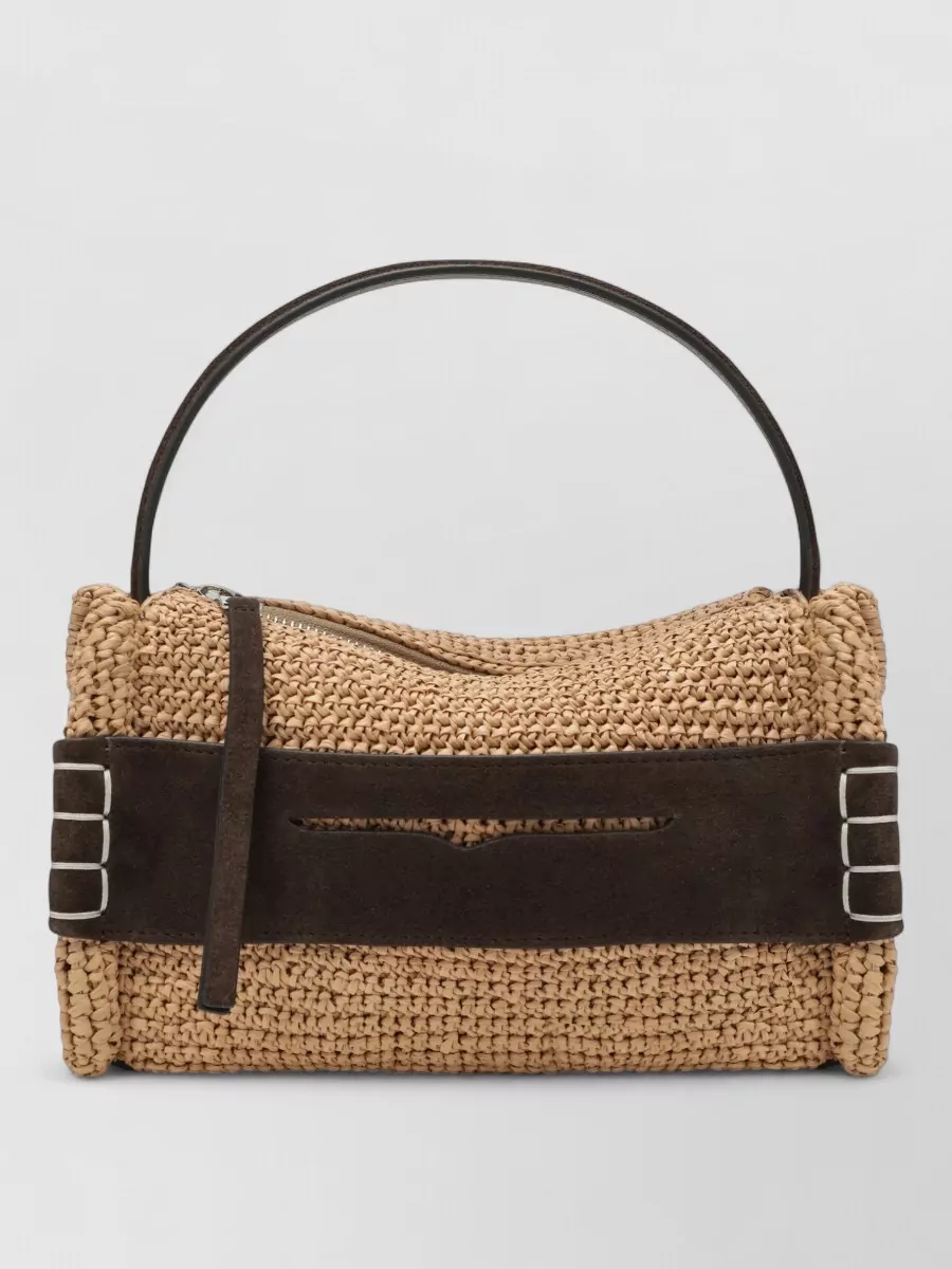JW Anderson small raffia loafer bag tote bag