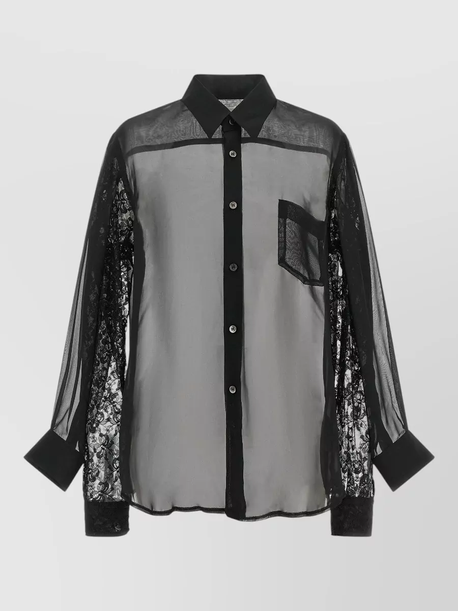 Comme des Garçons lace double sleeve shirt