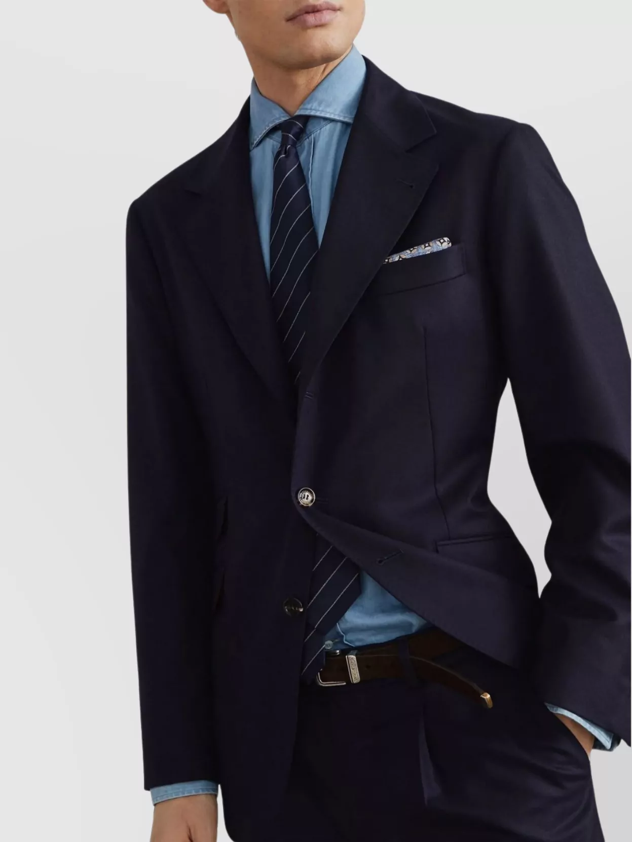 Brunello Cucinelli Single Breasted Jacket With Notch Lapel And Pockets