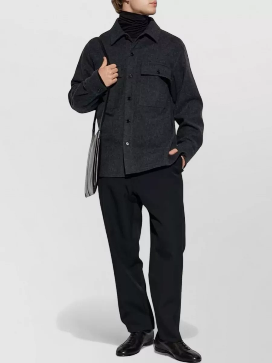 Jil Sander Virgin Wool Shirt Jacket