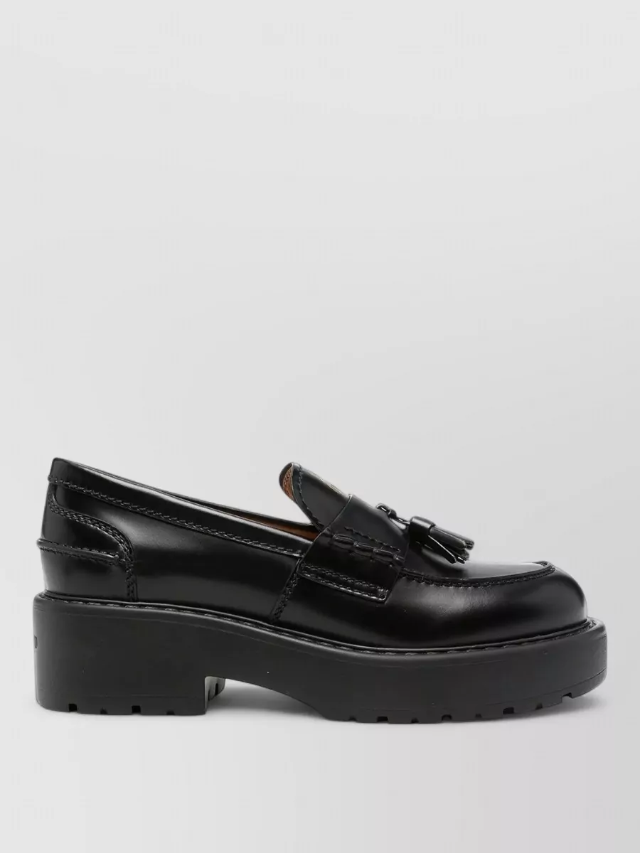 Miu Miu leather loafers