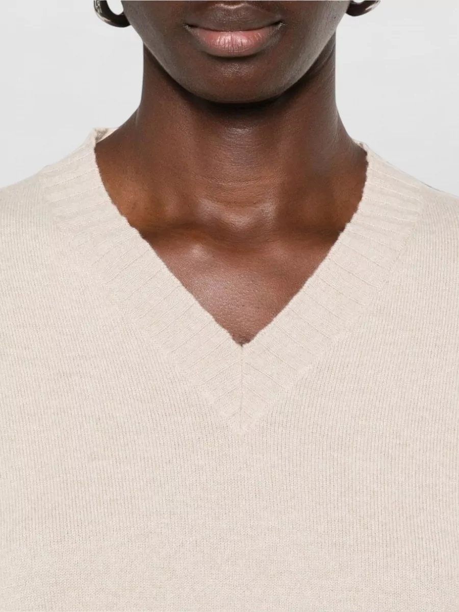 Fabiana Filippi Wool Silk Cashmere Crewneck Sweatshirt