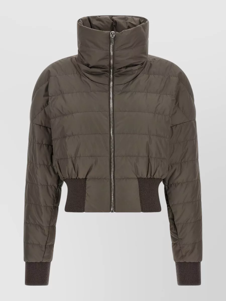 Rick Owens down cropped quilted puffer jacket