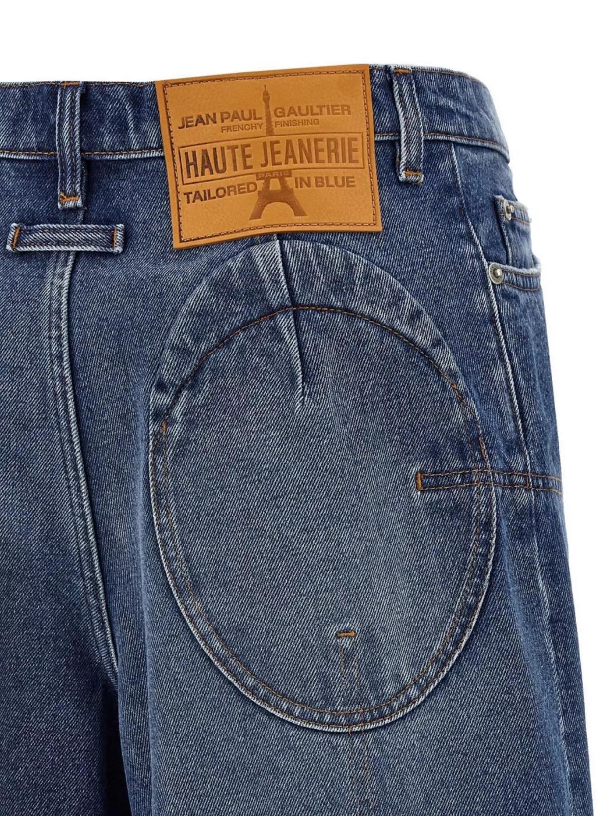Shop Jean Paul Gaultier Wide-leg Trousers With Belt Loops And Pleats