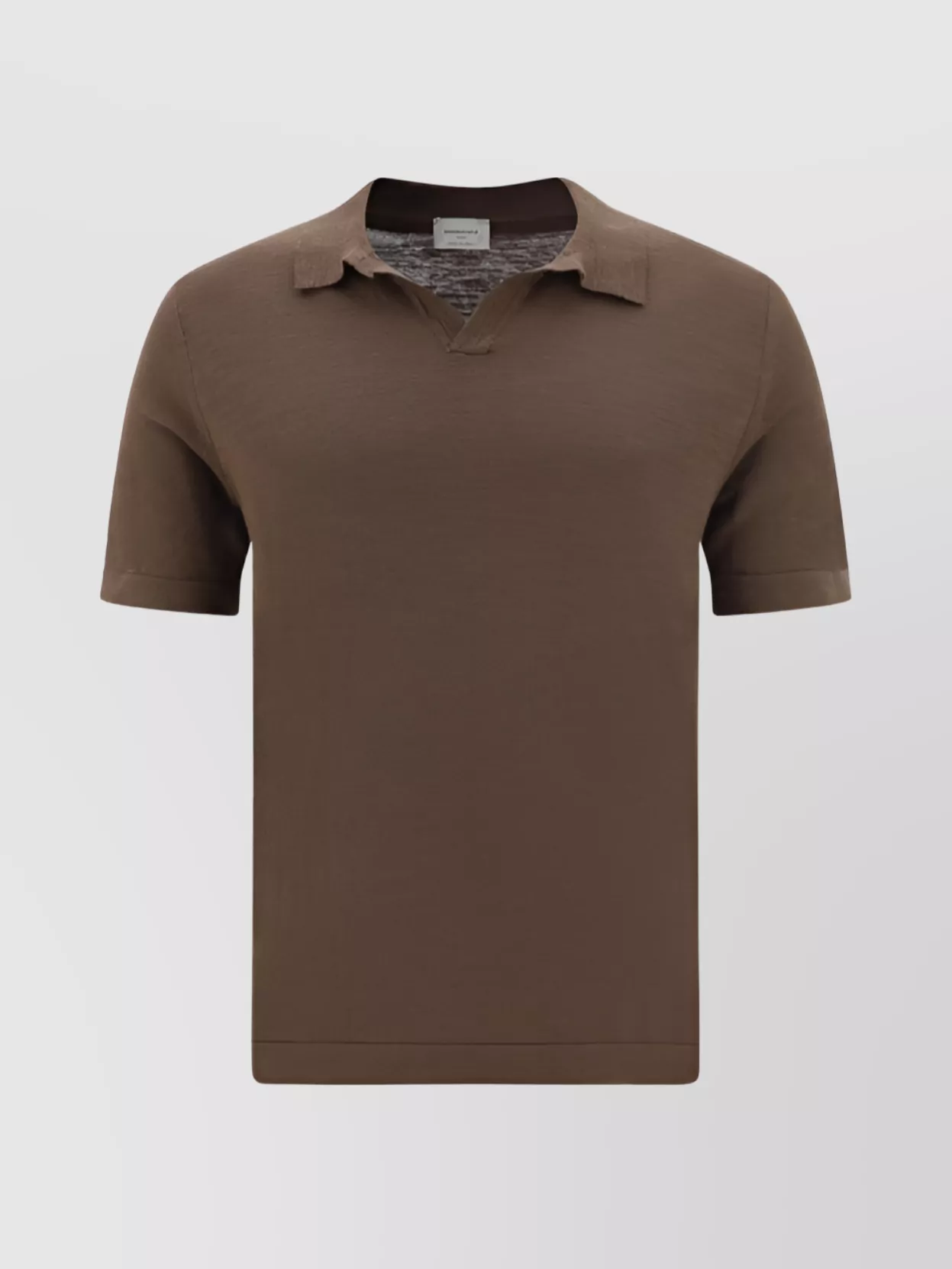 Shop Brooksfield Regular Fit Cotton Polo Shirt With Ribbed Collar