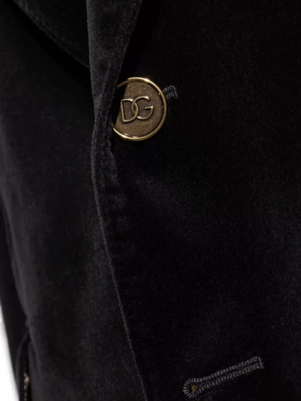 Dolce&Gabbana Velvet Blazer Notched Lapels