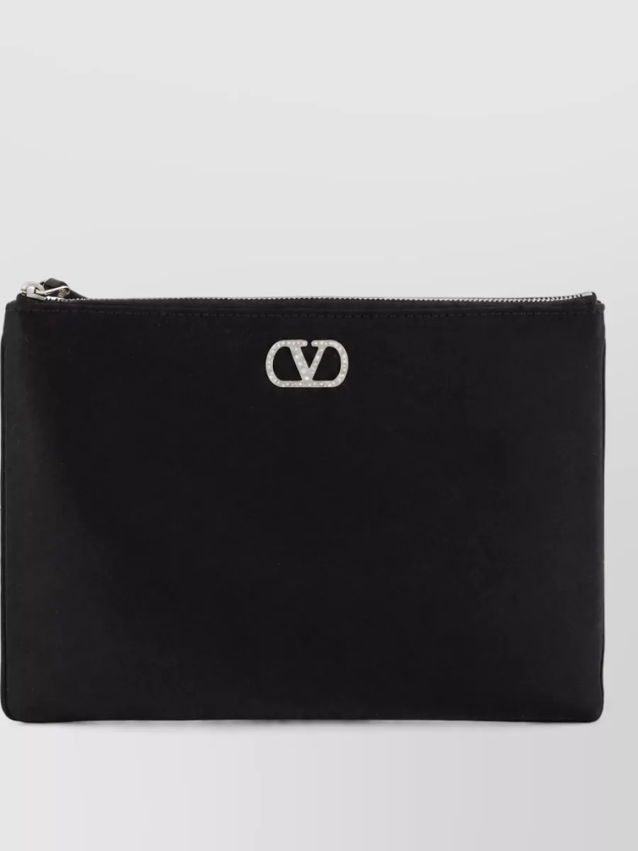 Valentino Garavani Clutch Leather Clutch Bag