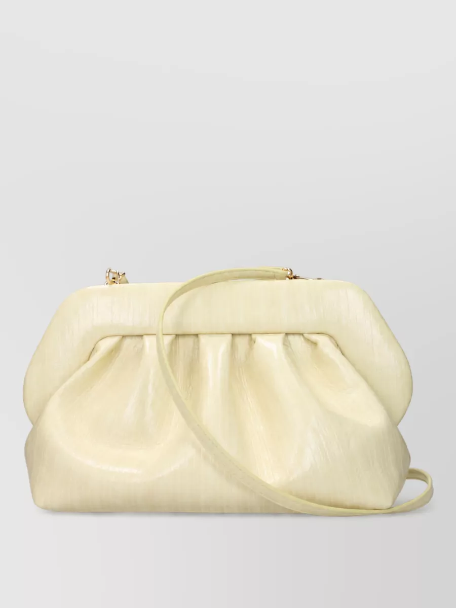 Themoiré na leather mini bag