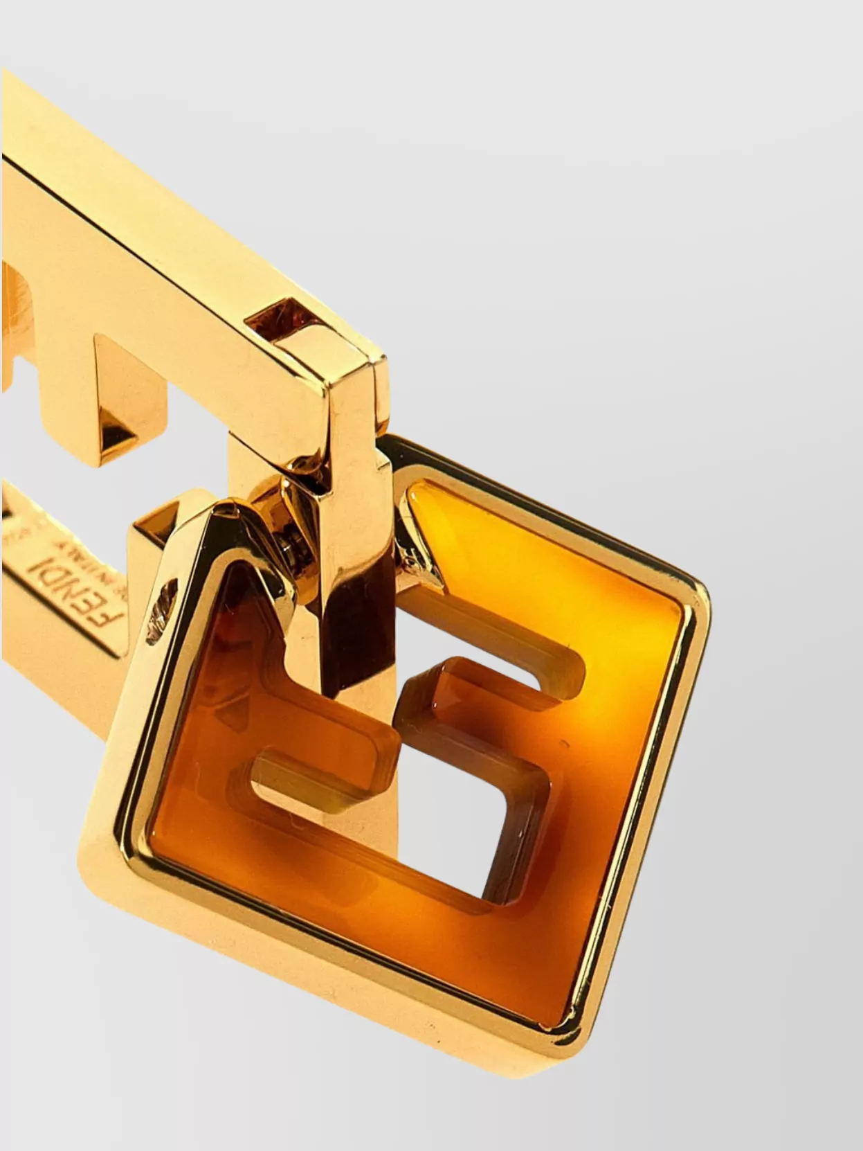 Fendi Enduring Geometric Design Earrings