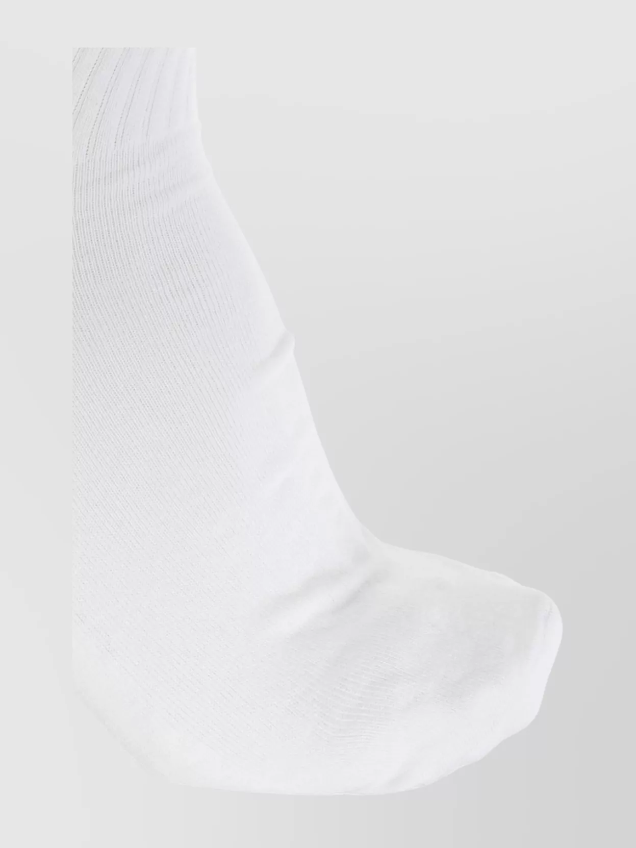 Off-White Cotton Logo Crew Socks