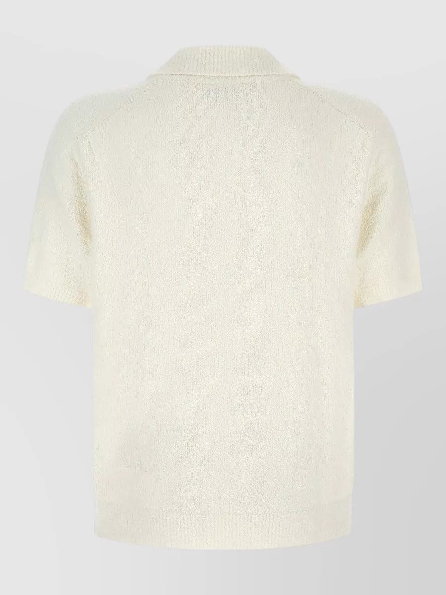 Lacoste Bouclé Knitted Short-Sleeve Polo Shirt