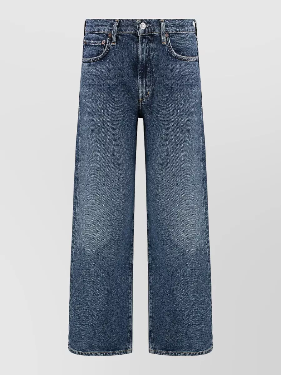 Agolde cropped straight-leg denim jeans