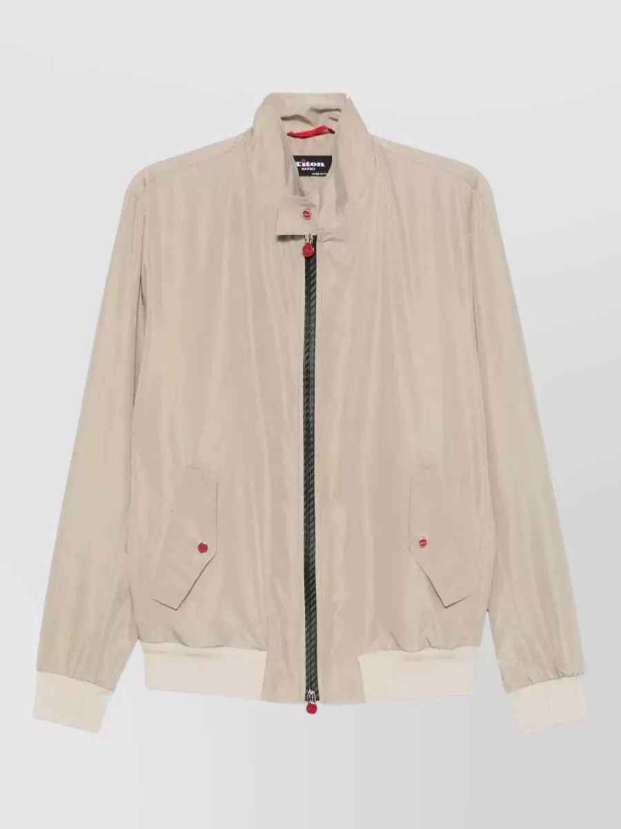 Kiton zip-up bomber jacket