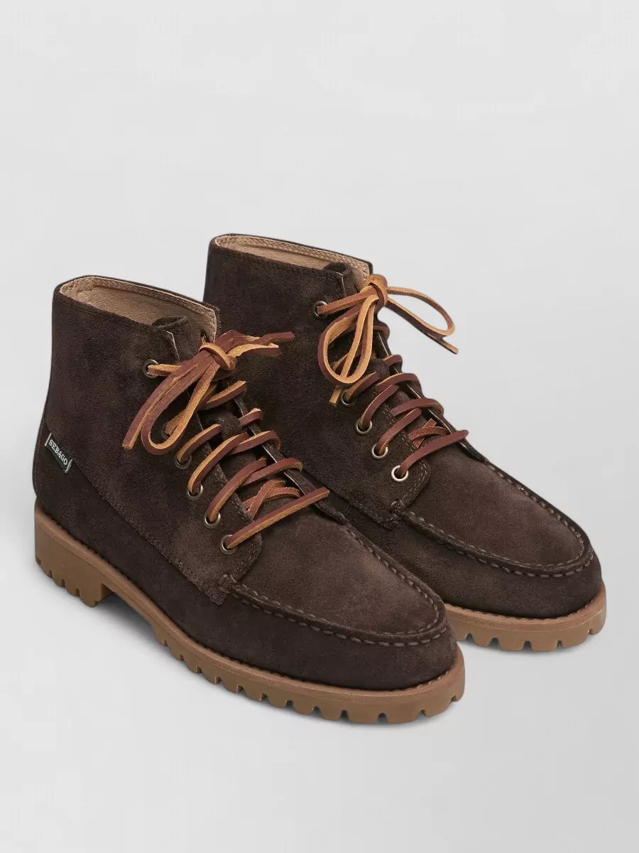 Sebago leather lace-up ankle boots