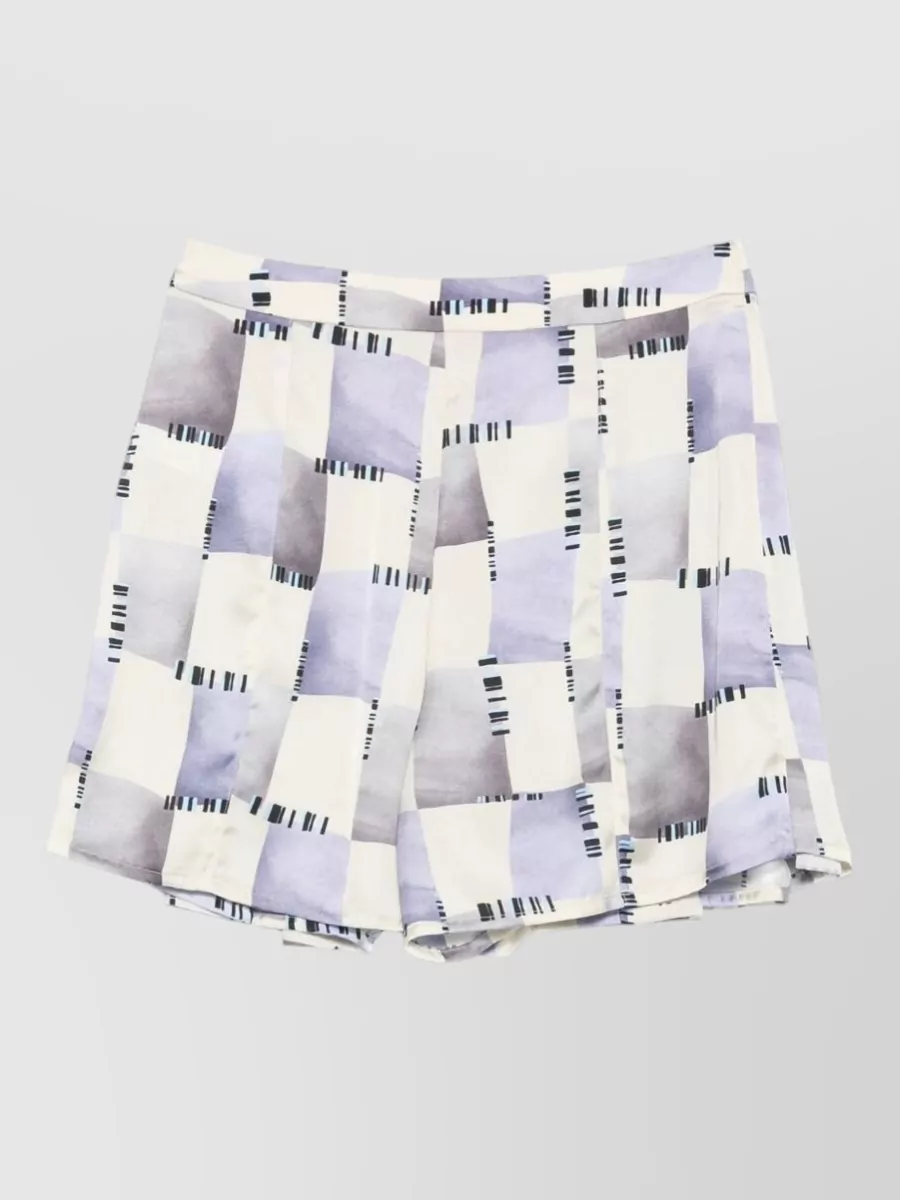 Emporio Armani printed pleated shorts