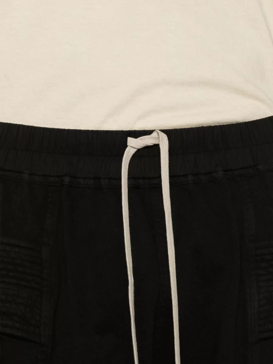 Rick Owens Drkshdw Cotton Drop-Crotch Cargo Bermuda Shorts