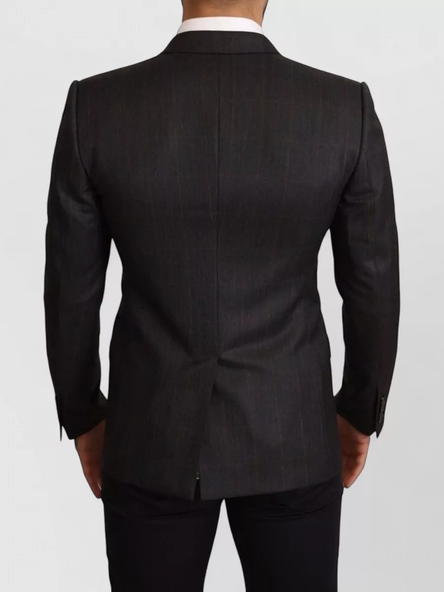 Dolce&Gabbana Wool Checked Slim-Fit Blazer