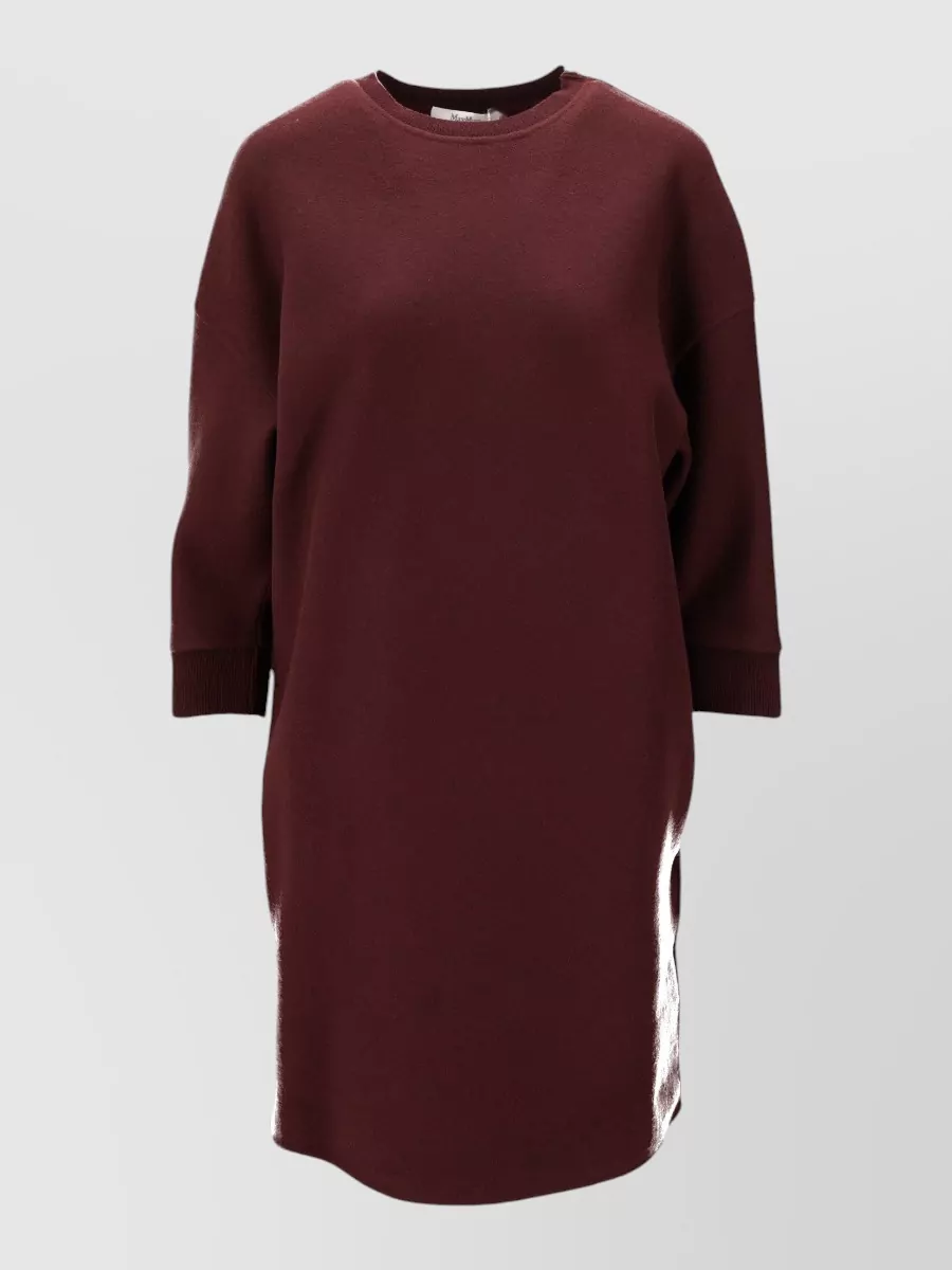 Max Mara Jersey Dress Three Quarter Sleeve Design