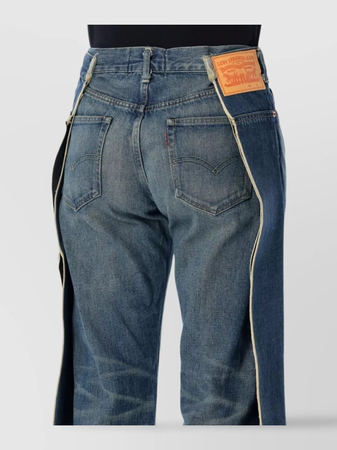 Junya Watanabe Layered Wide-Leg Denim Trousers