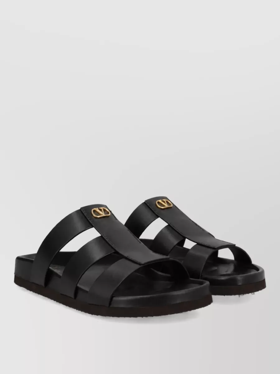 Valentino Garavani Leather Slide Sandals