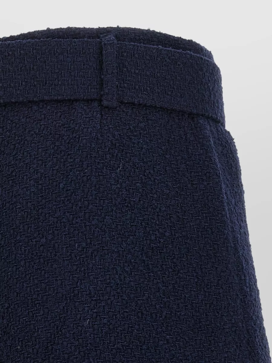Self-Portrait Bouclé High-Waisted Mini Skort