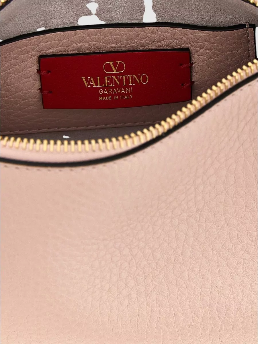 Valentino Garavani Rockstud Spike Small Leather Clutch Bag