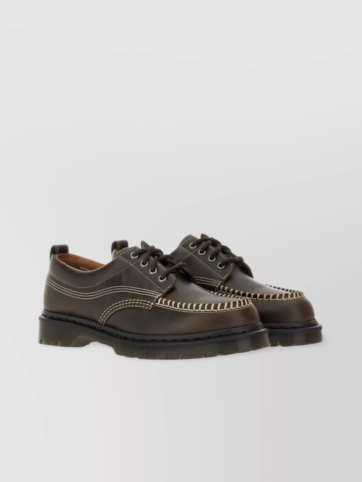 Dr Martens Chunky Sole Loafers Contrast Stitching