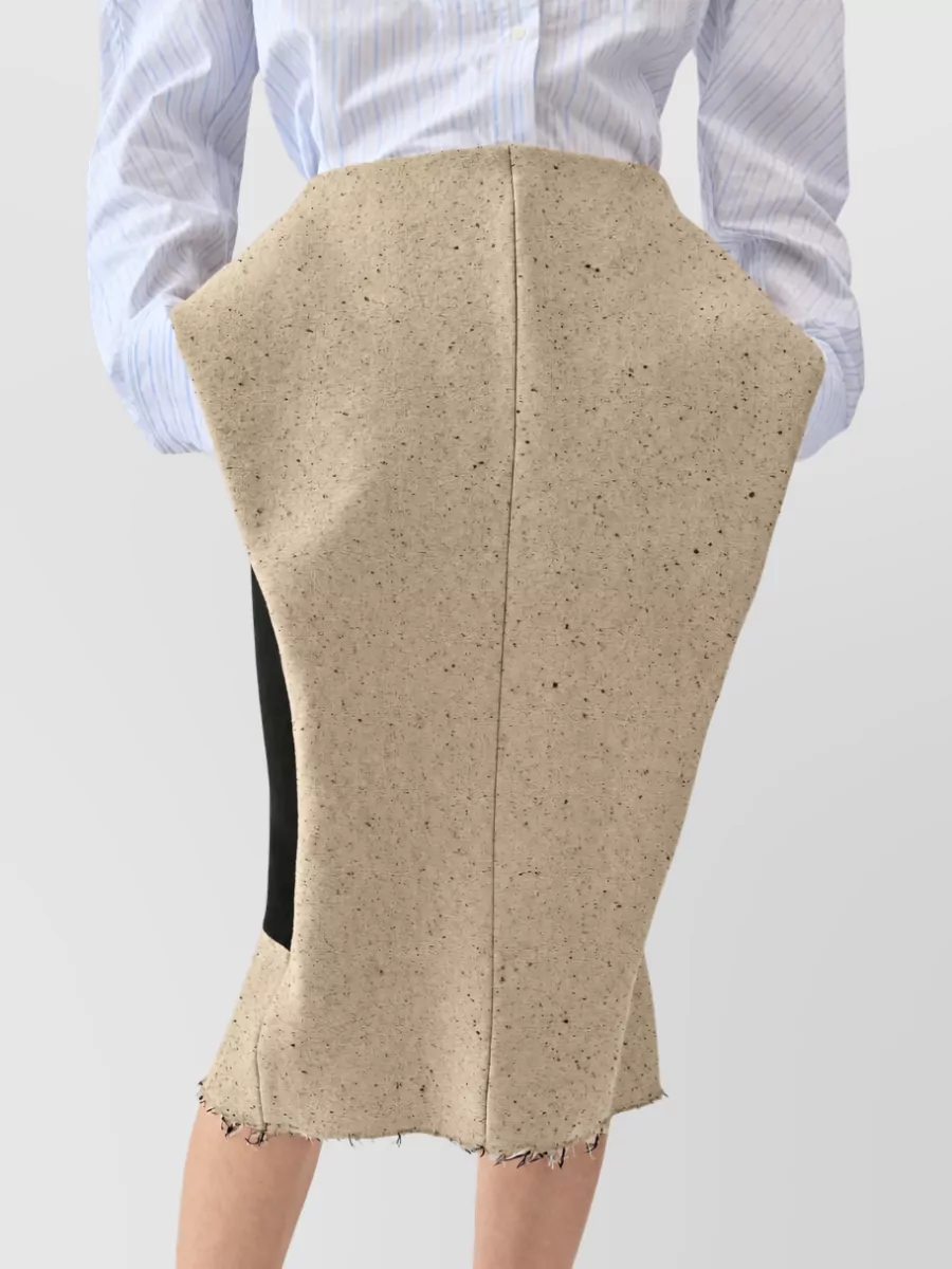 Jacquemus Midi Godet Fitted Skirt