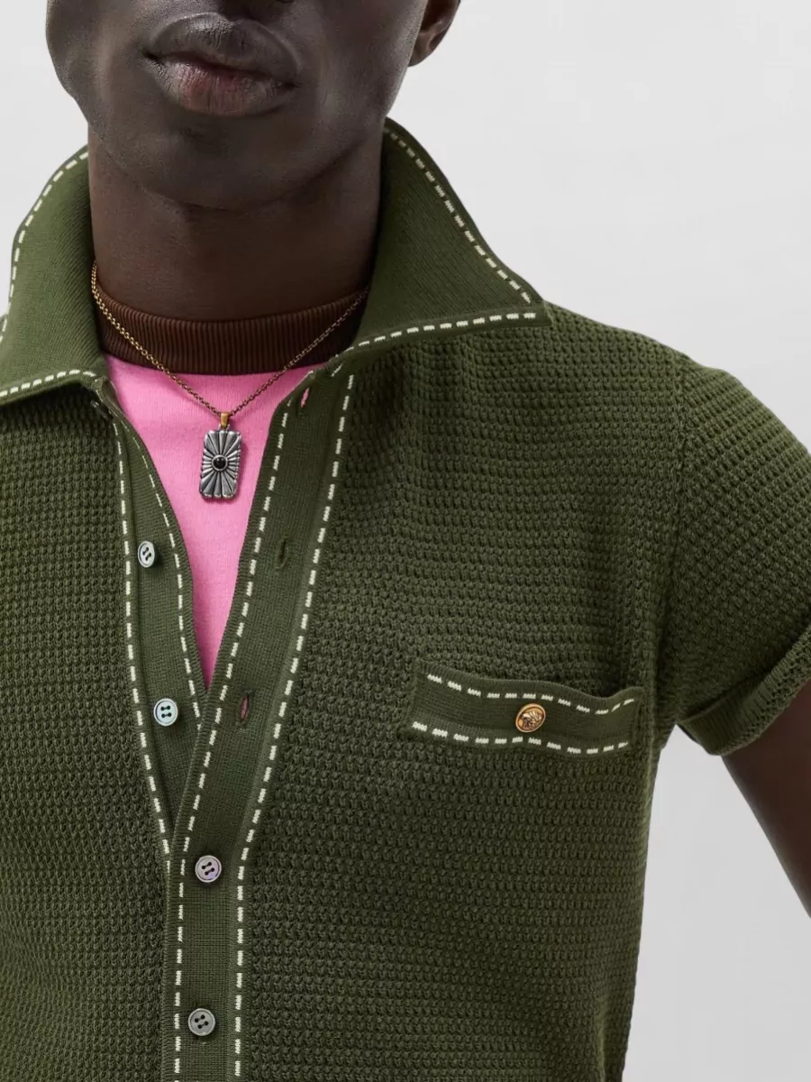 Versace Cotton Knit Shirt