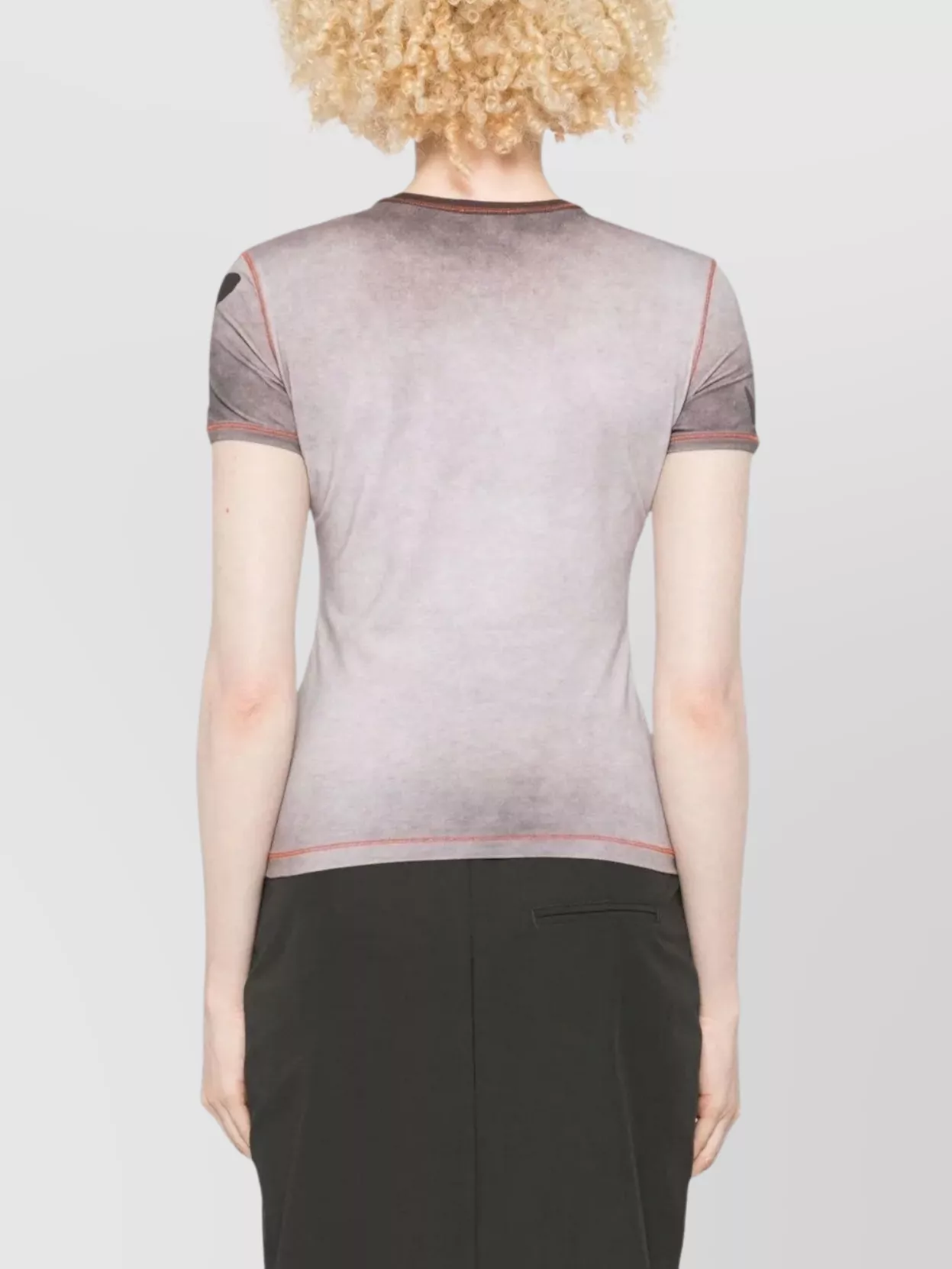 Diesel Graphic Print Crew Neck Short Sleeve Top