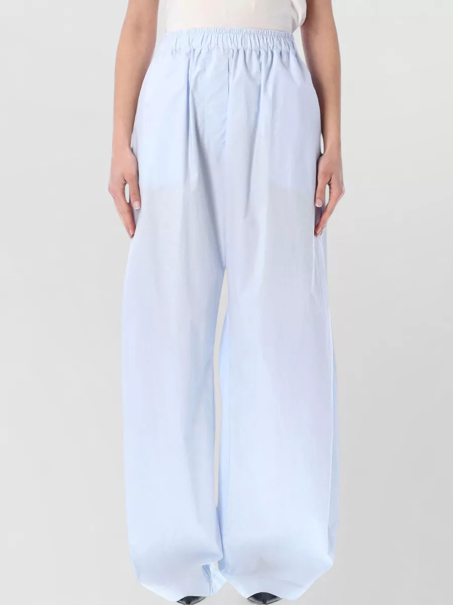 Thelatest cotton wide-leg trousers
