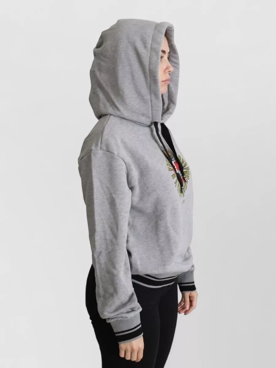 Dolce&Gabbana Cotton Printed Hooded Sweatshirt