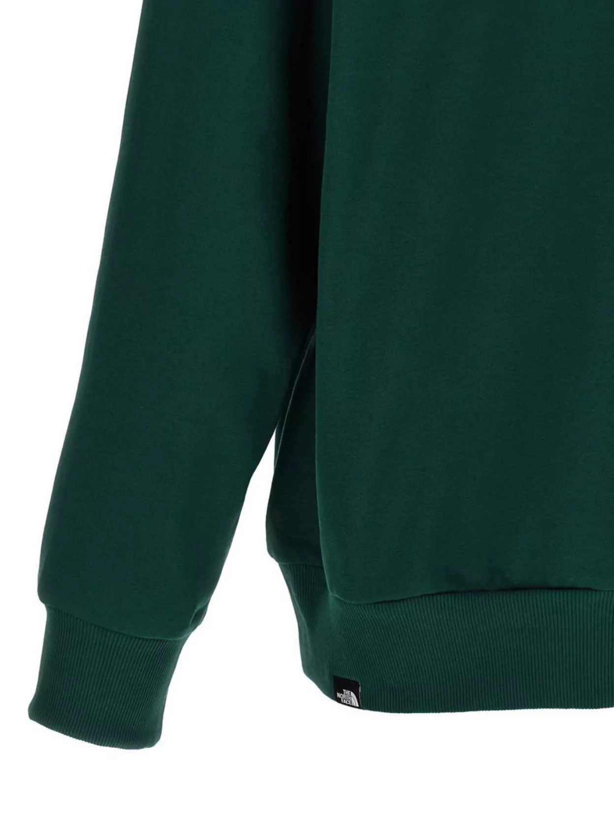 The North Face Hooded Sweater With Ribbed Cuffs And Hem In Green