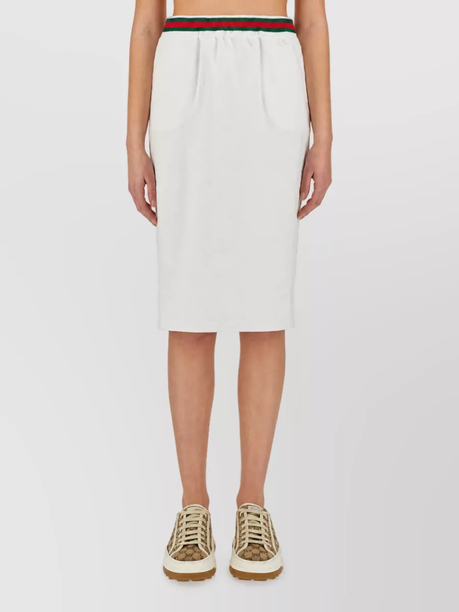 Gucci Cotton High-Rise Skirt