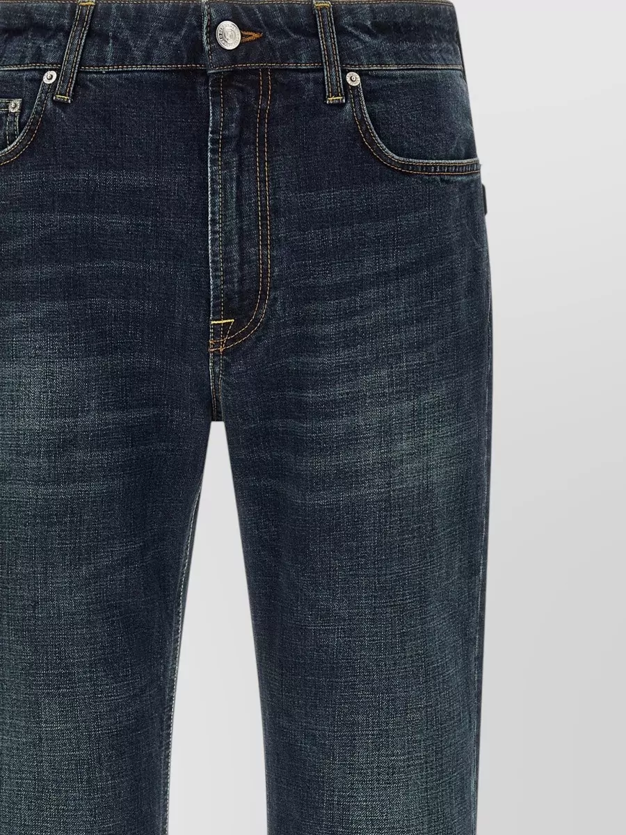 Department 5 Denim Mid-Rise Straight-Leg Jeans