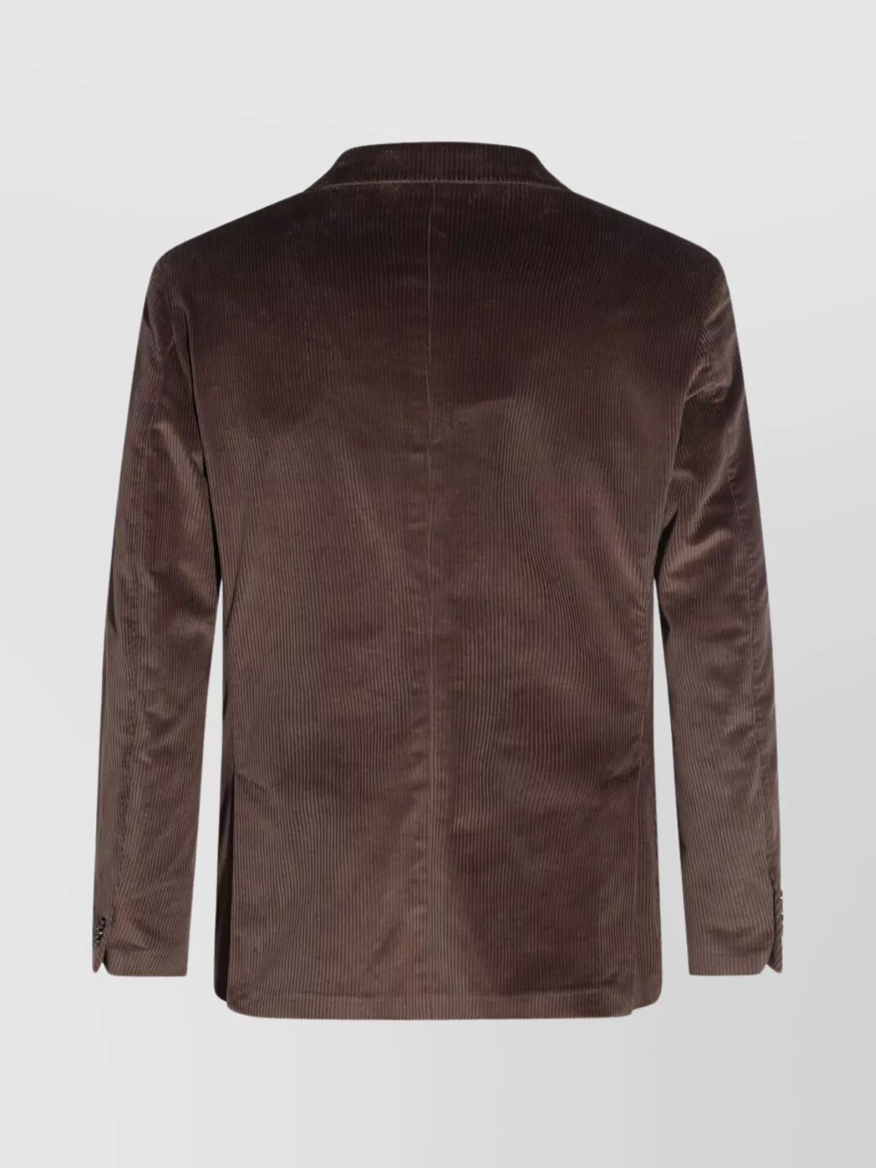 Lardini Corduroy Texture Single-breasted Suit With Flap Pockets In Brown