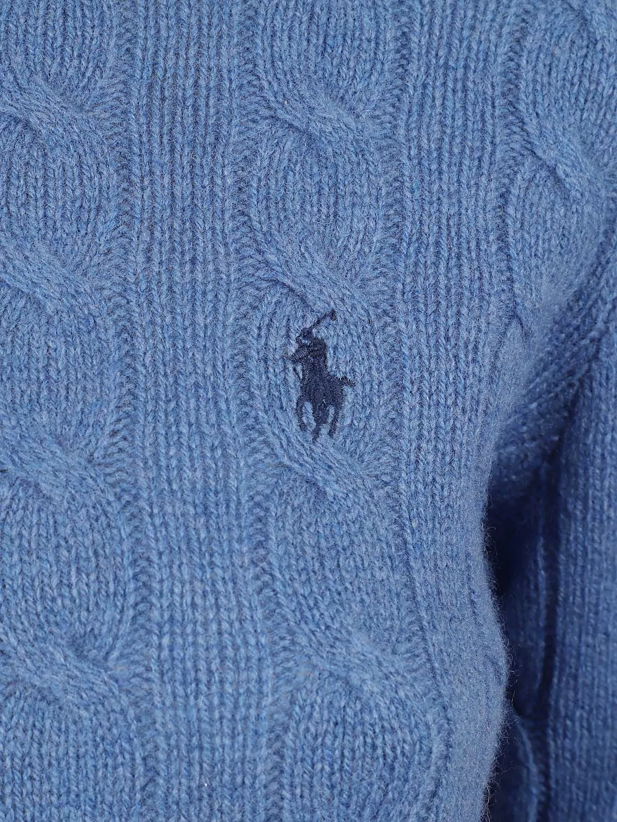 Polo Ralph Lauren Cashmere Wool Cable-Knit Long-Sleeve Sweater