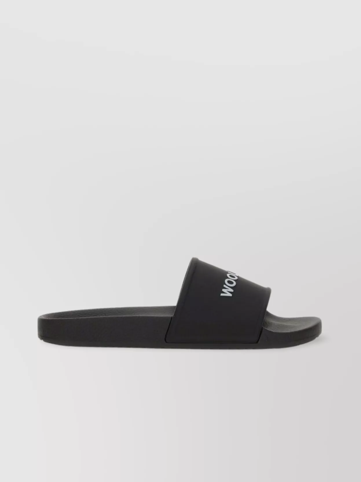 Woolrich Slide Sandal With Flat Sole And Open Toe Logo