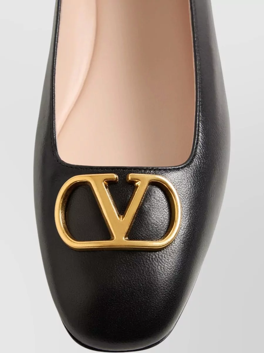 Valentino Leather Ballerina Shoes