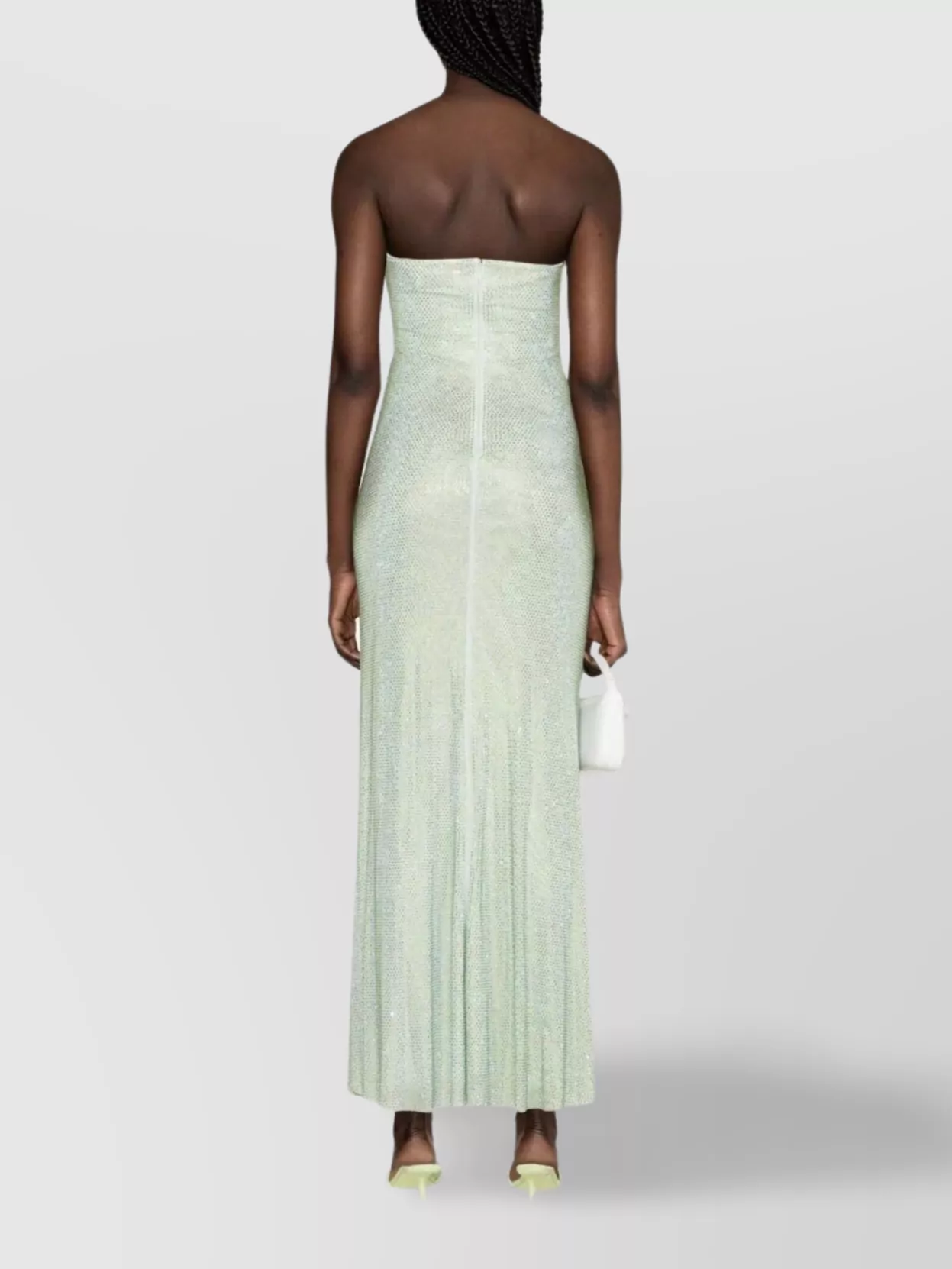 Self-Portrait Rhinestone Embellished Maxi Dress
