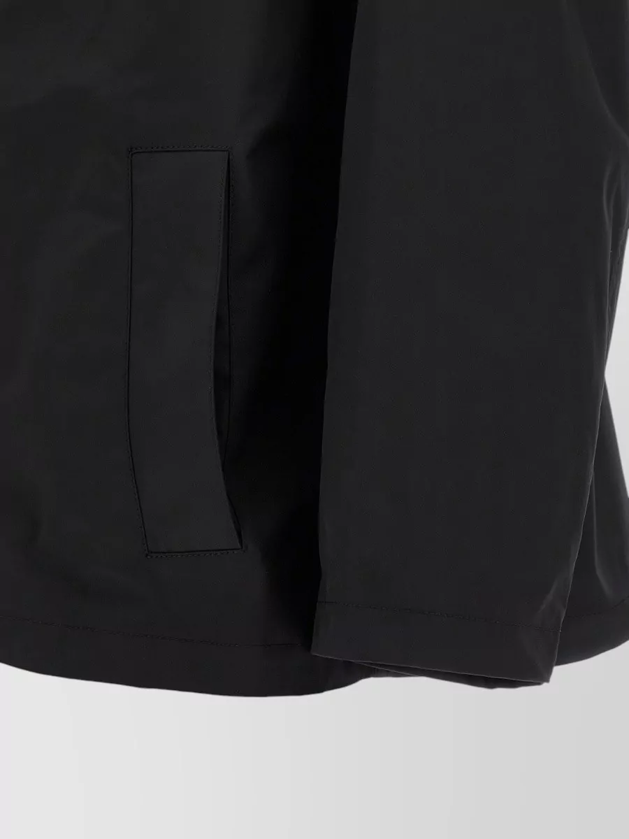 Balenciaga Logo-Print Hooded Windbreaker