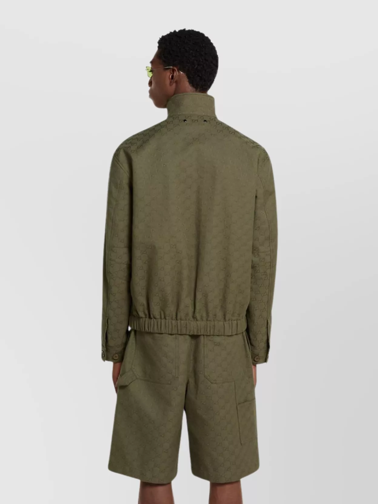 Gucci Gg Fabric Bomber Jacket