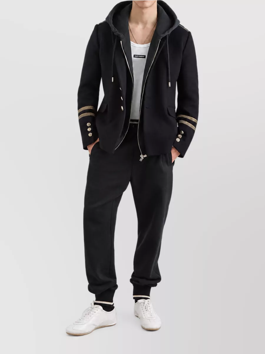Dolce&Gabbana Cashmere Wool Single-Breasted Coat