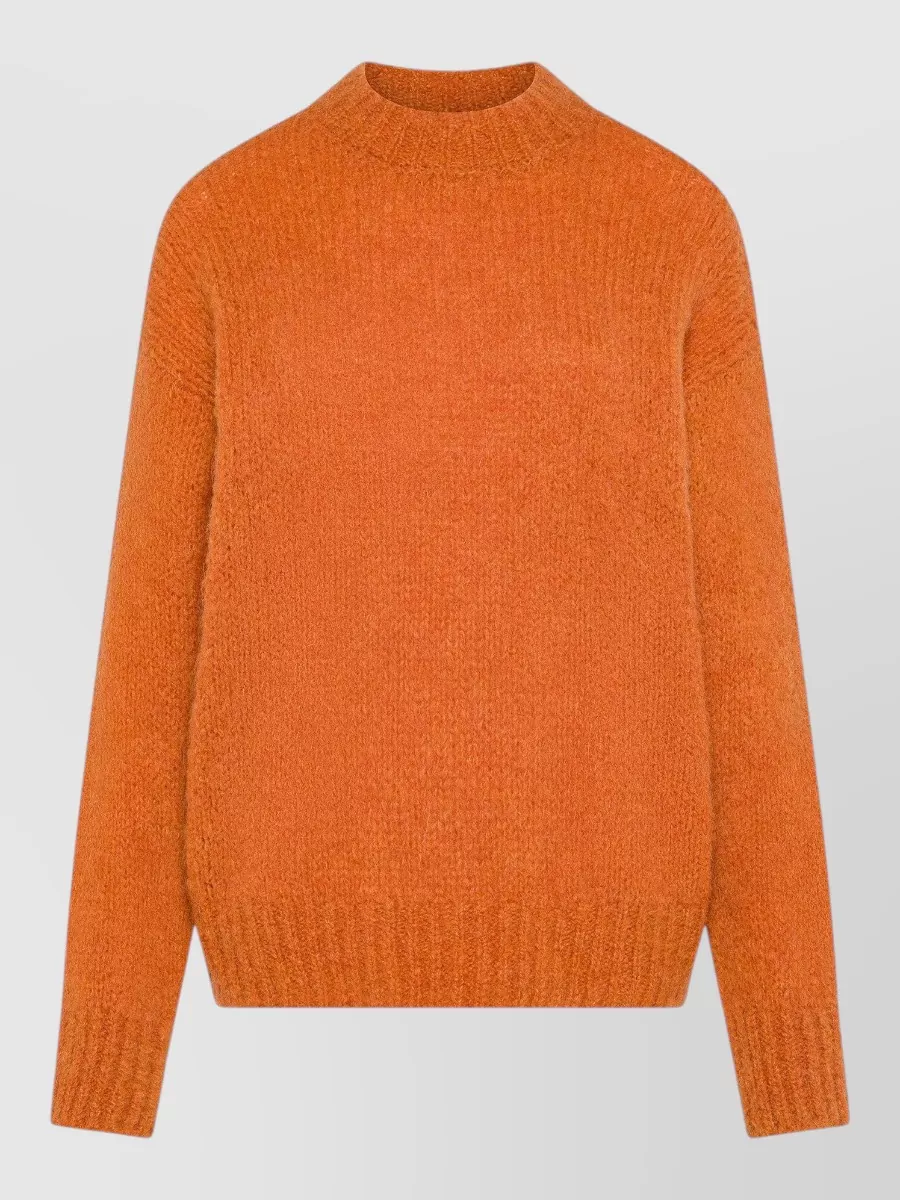 Seventy Venezia alpaca wool oversized ribbed crewneck sweater