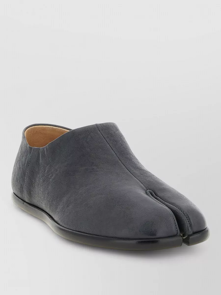 Maison Margiela leather tabi babouche loafers