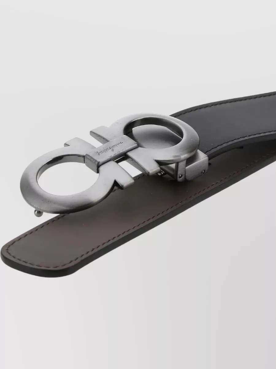 Ferragamo Reversible Leather Belt Adjustable Length