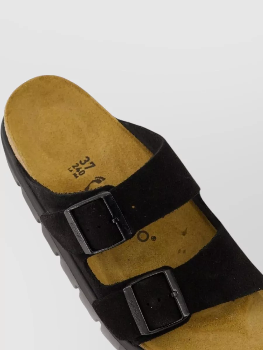 Birkenstock Suede Leather Double Buckle Sandals