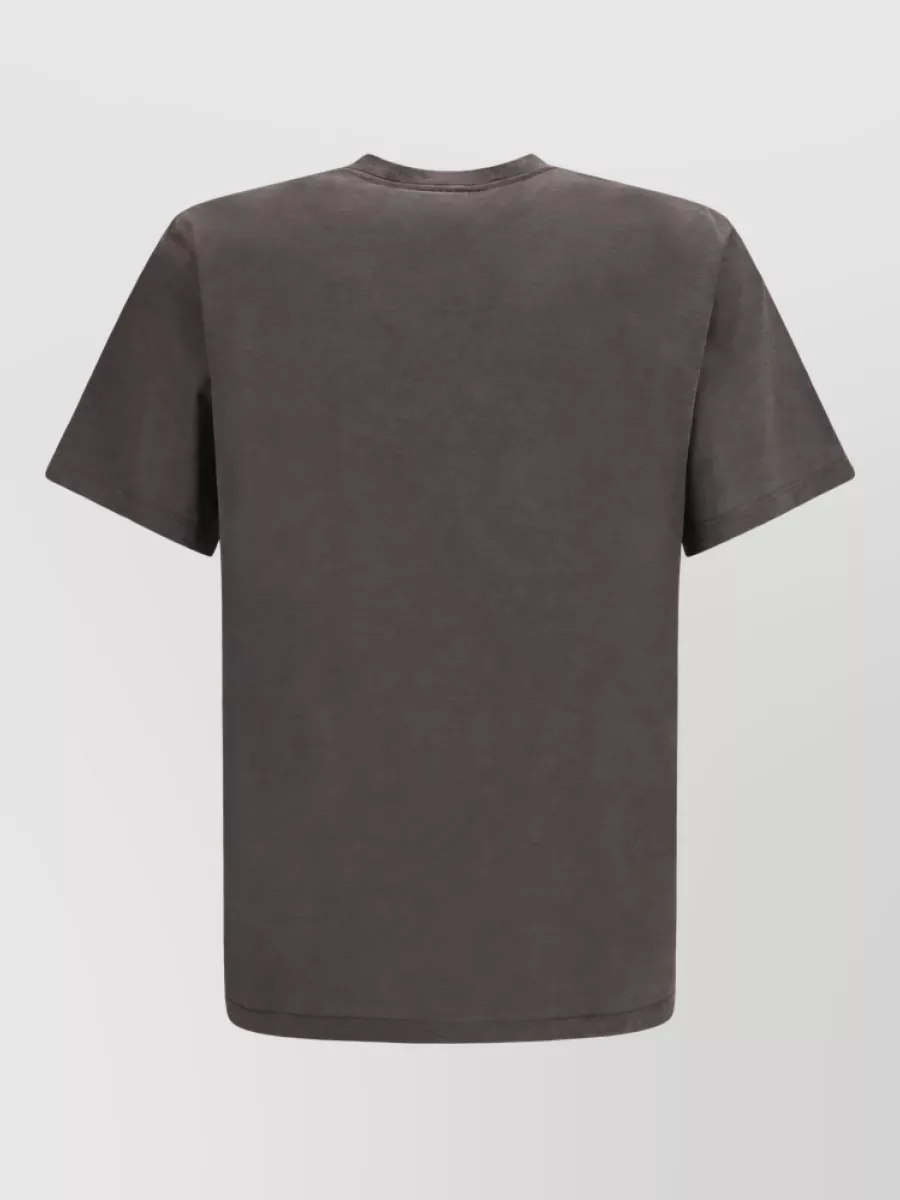 Saint Laurent Silk Crew-Neck Short-Sleeve T-Shirt