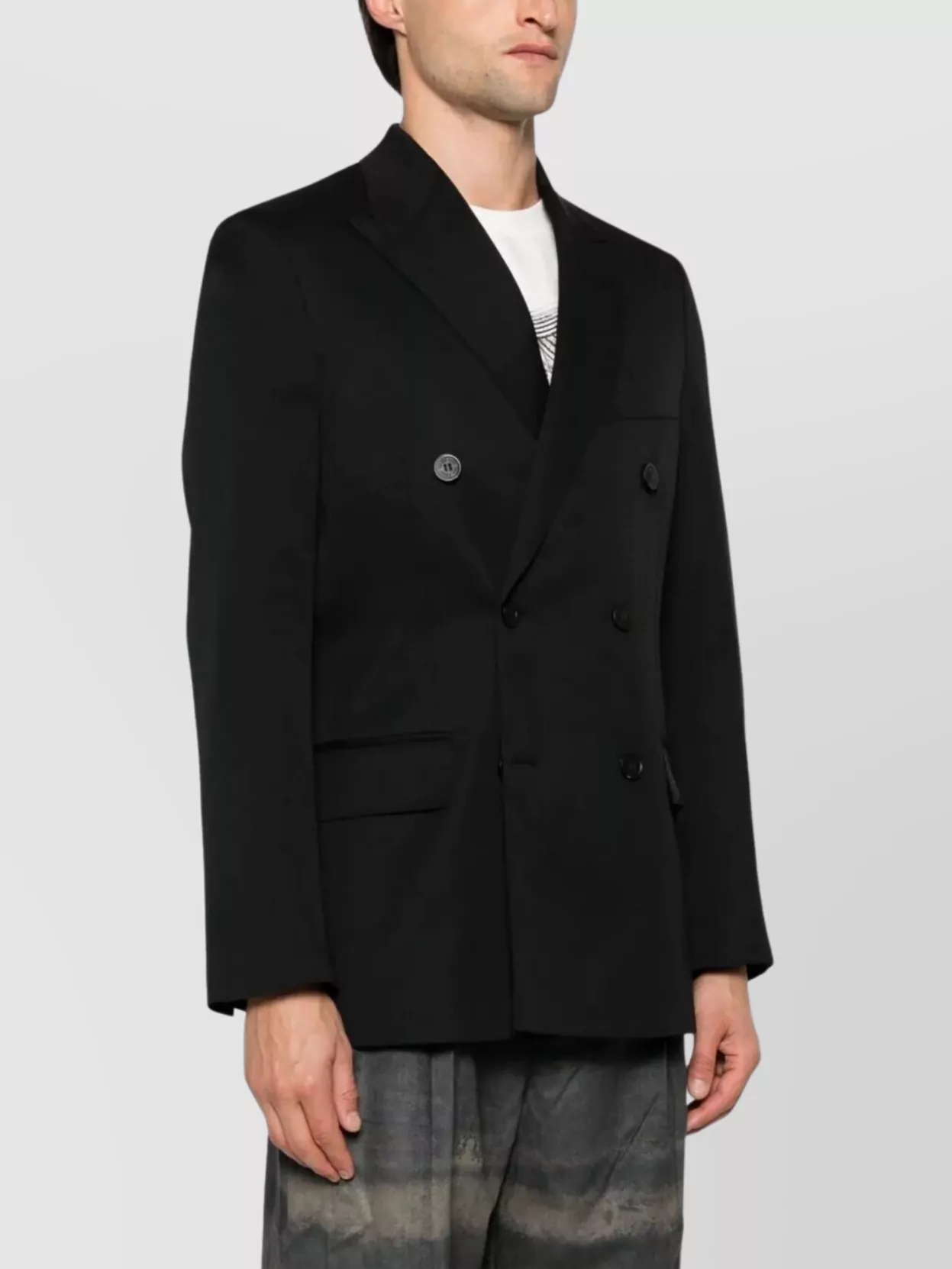 Golden Goose Double Breasted Blazer Wool Gabardine