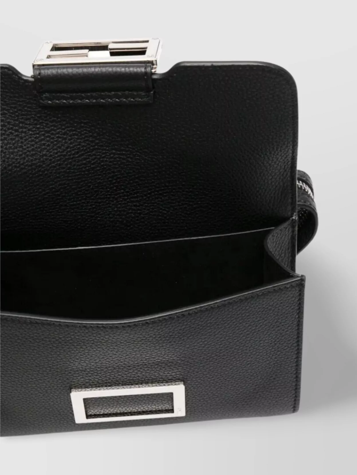 Fendi Leather Double Messenger Bag